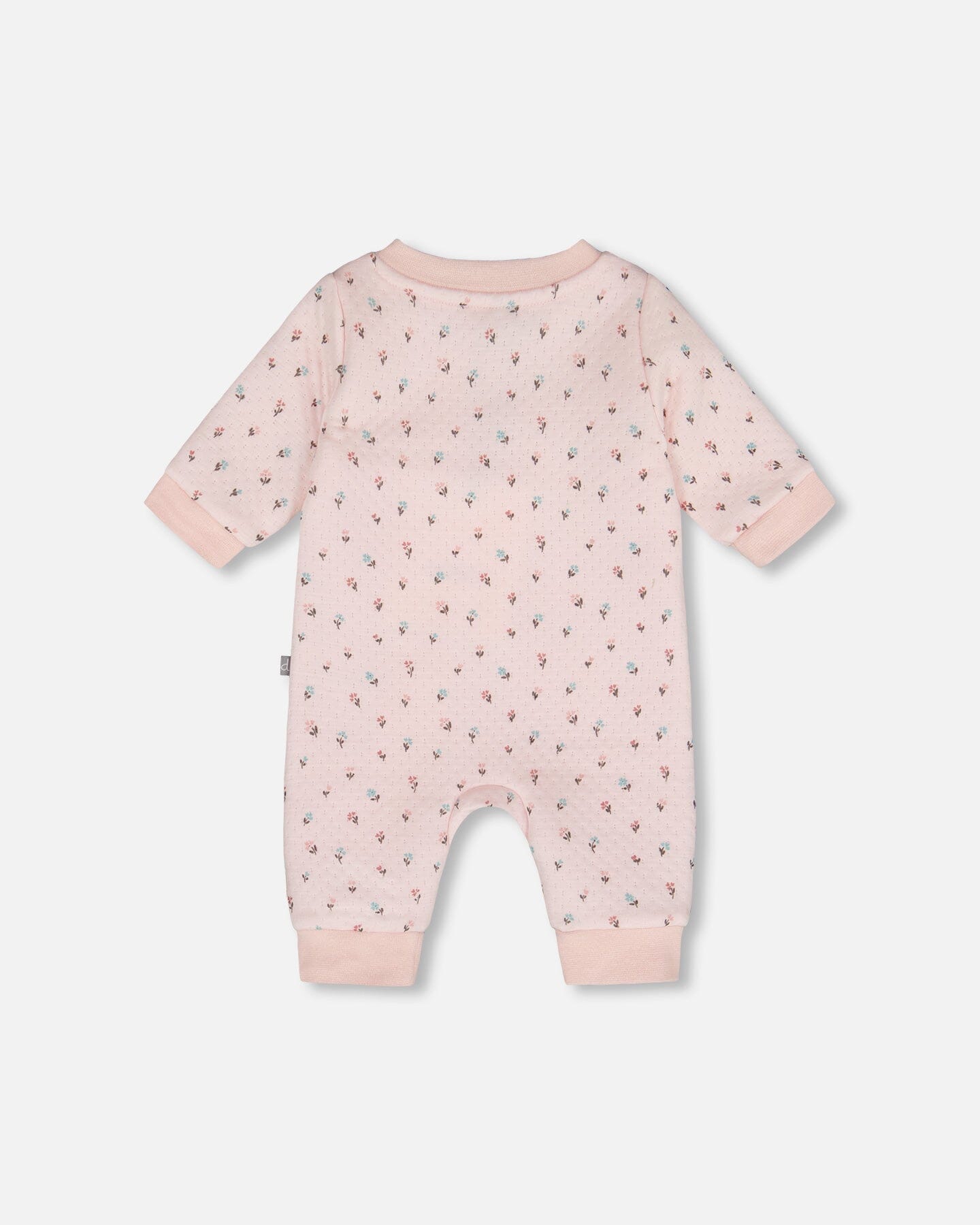 Organic Cotton One-Piece And Baby Romper Pink Mini Floral-1